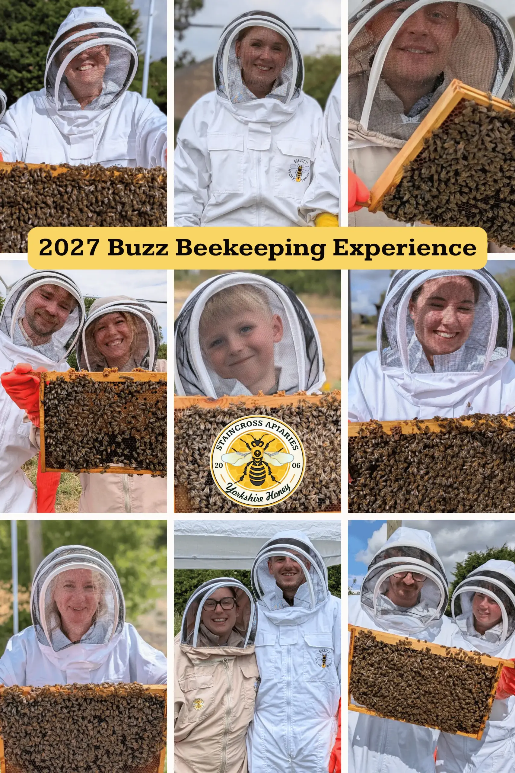 Buzz Beekeeping Experience 2027 dates at Staincross Apiaries